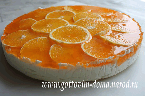 бисквитный торт с апельсинами