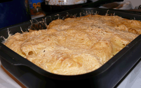 Тушеная картошка с сыром