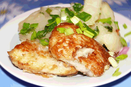Рыба в кляре с картофелем